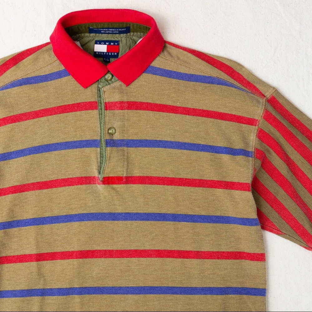 90s Vintage Tommy Hilfiger Army Surplus Polo